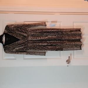 Snakes skin print dress